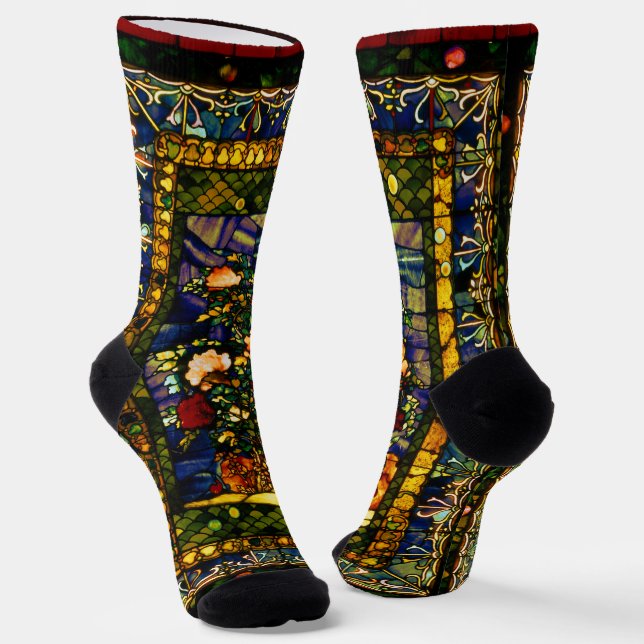 Vintages dekoratives, bleihaltiges Glas Socken (Gewinkelt)
