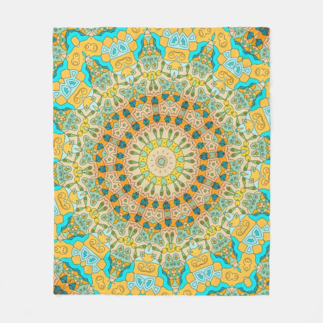 Vintages Dekormuster. Islam, Arabisch, Indisch, Fleecedecke (Vorderseite)