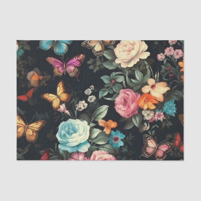 Vintages Dekoupage Tissue Paper Seidenpapier (Vorderseite)