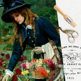 Vintages Dekoupage Tissue Paper Seidenpapier