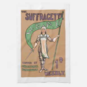 Vintages der Suffragette-Küchen-Tuch der Frauen Handtuch