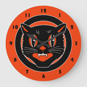 Vintages Design-Ball Clock Halloween-Uhr Große Wanduhr