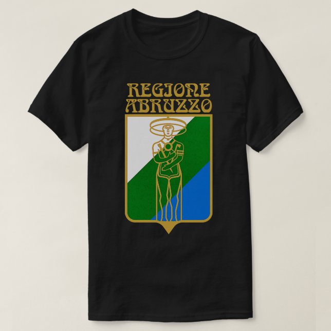 Vintages Design der Abruzzo T-Shirt (Design vorne)