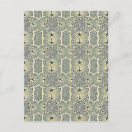 Vintages Design der Abstrakten Blume Postkarte