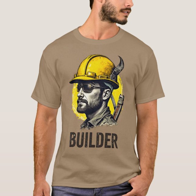 Vintages Design der Arbeitskraft T-Shirt (Vorderseite)
