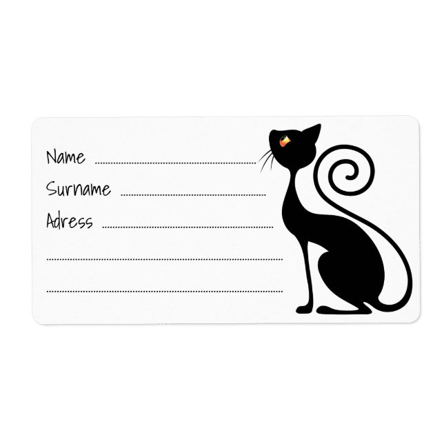 Vintages Design der Black Cat (Vorne)