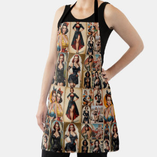 Vintages Design der Girls Collection für das Butto Schürze