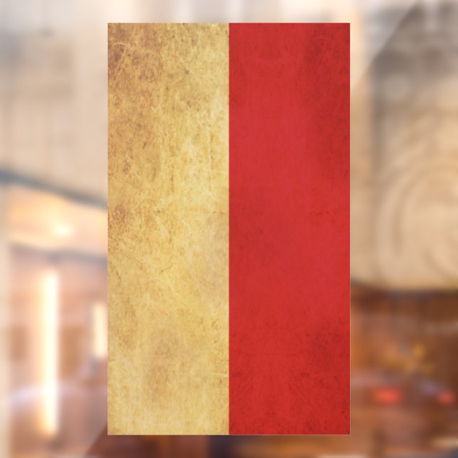 Vintages Design der Monaco-Flagge Fensteraufkleber (Blatt 2)