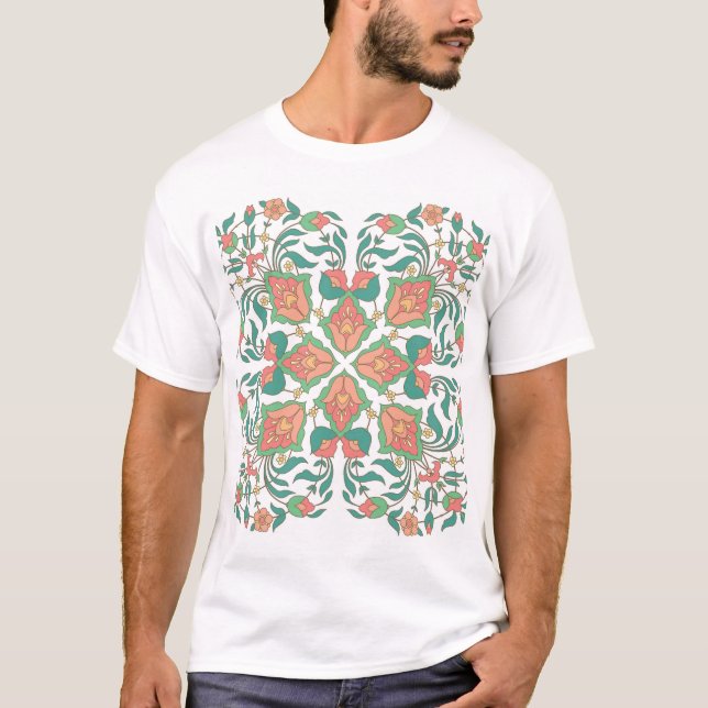 Vintages Design der Orientalie T-Shirt (Vorderseite)