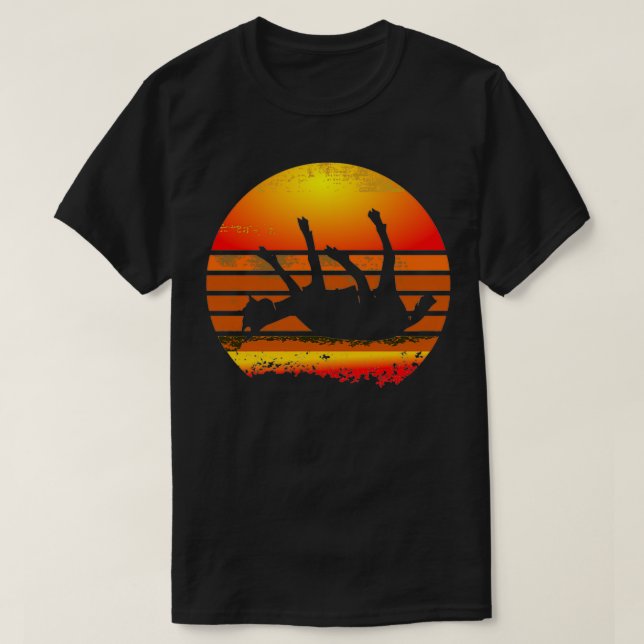 Vintages Design der Ziege Sonnenuntergang  T-Shirt (Design vorne)