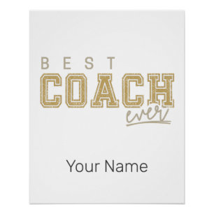 Vintages Design des besten Trainers für je Trainer Poster