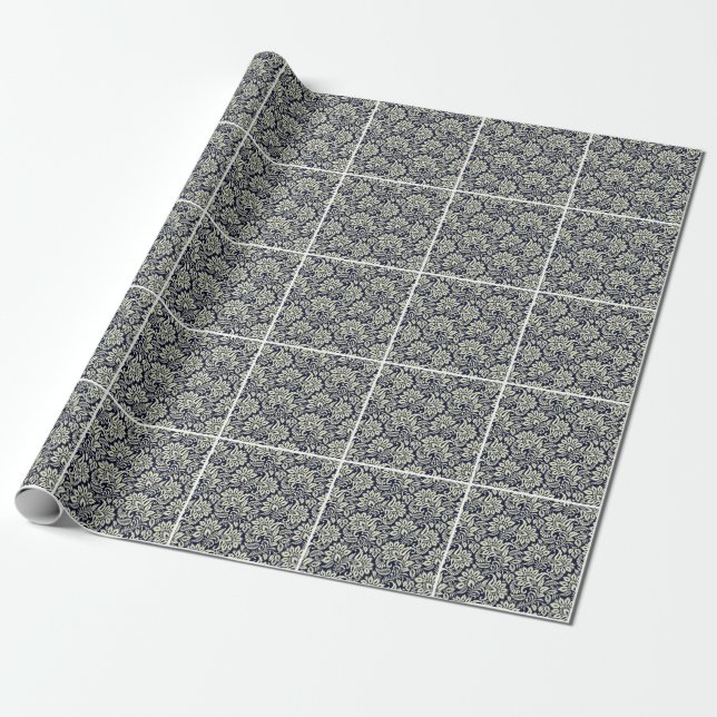 Vintages Design des indischen Blumengrunds Geschenkpapier (Ungerollt)