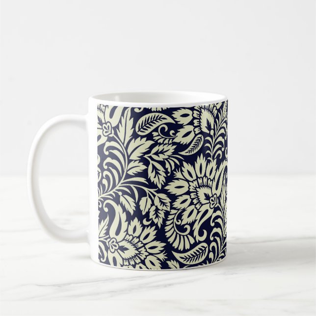 Vintages Design des indischen Blumengrunds Kaffeetasse (Links)