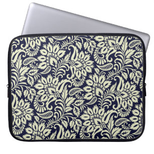 Vintages Design des indischen Blumengrunds Laptopschutzhülle