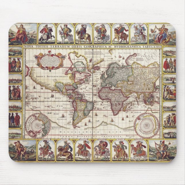 Vintages Design für Geschichtsliebhaber der Alten  Mousepad (Vorne)