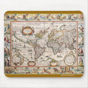 Vintages Design für Geschichtsliebhaber der Alten Mousepad