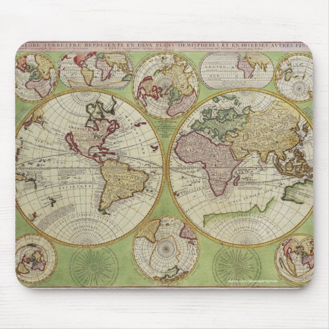 Vintages Design für Geschichtsliebhaber der Alten  Mousepad (Vorne)