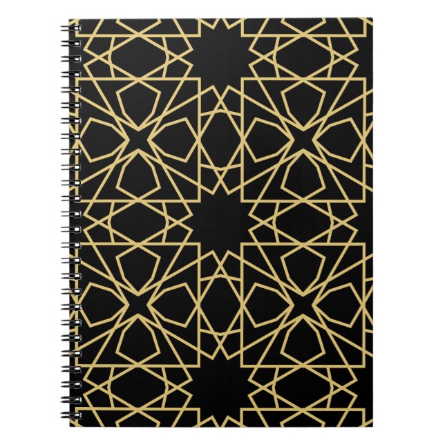 Vintages Design islamischer geometrischer Muster Notizblock (Vorderseite)