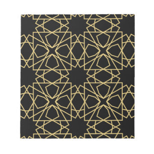 Vintages Design islamischer geometrischer Muster Notizblock