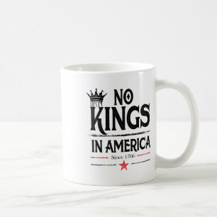 Vintages Design Keine Könige in Amerika seit 1776 Kaffeetasse