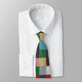 Vintages Design mit farbenfrohen Fliesen Krawatte