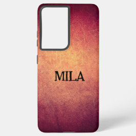 Vintages Design mit Ihrem Namen Samsung Galaxy Geh Hülle