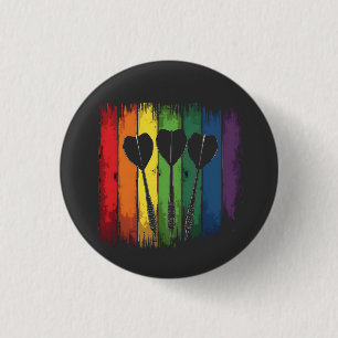 Vintages Design mit LGBTQ-Farben Vintag Button