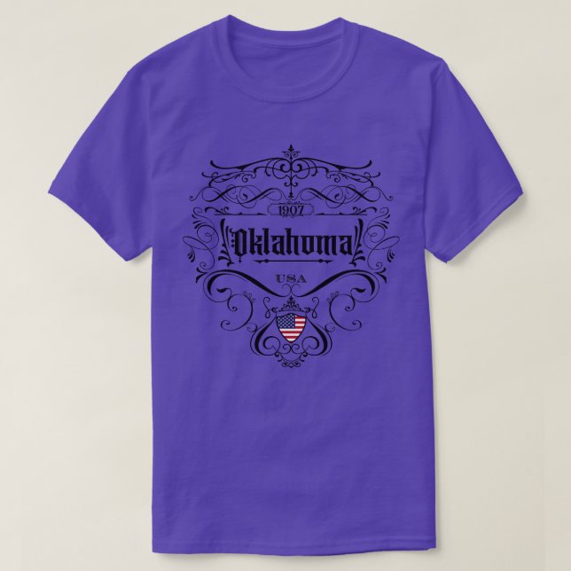 Vintages Design Oklahoma T-Shirt (Design vorne)