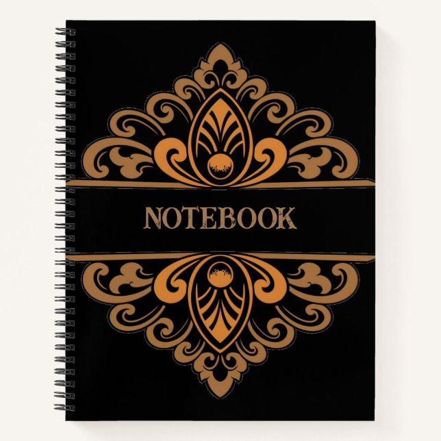 Vintages Design-SpiralNotebook Notizbuch (Vorderseite)