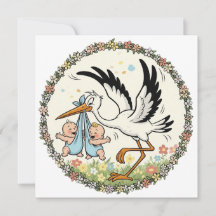 Vintages Design von Twins und Stork