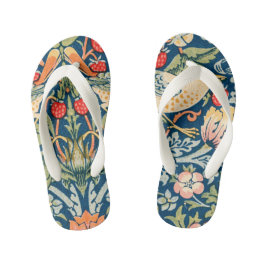 Vintages Design von William Morris "Strawberry Thi Kinderbadesandalen
