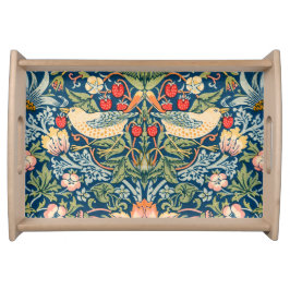 Vintages Design von William Morris "Strawberry Thi Serviertablett