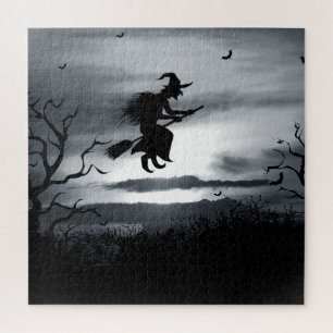 Vintages Design zu Halloween Puzzle