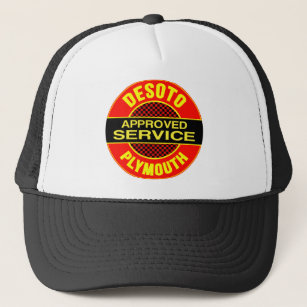 Vintages DeSoto Service-Zeichen Truckerkappe