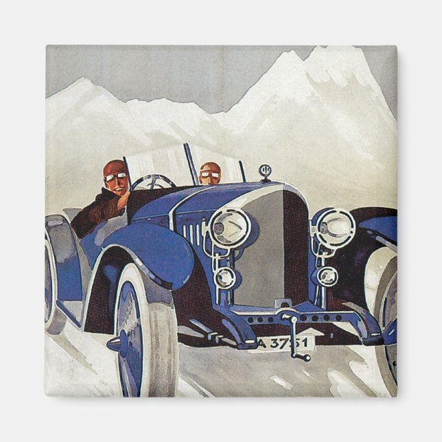 Vintages deutsches Rennrennen Magnet (Vorne)