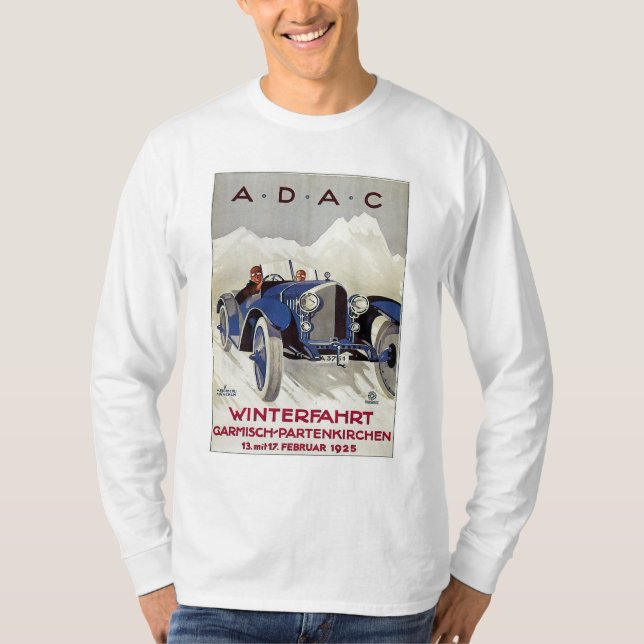 Vintages deutsches Rennrennen T-Shirt (Vorderseite)