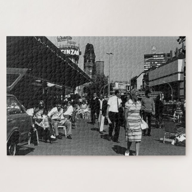 Vintages Deutschland Berlin Kurfürstendamm Puzzle (Horizontal)