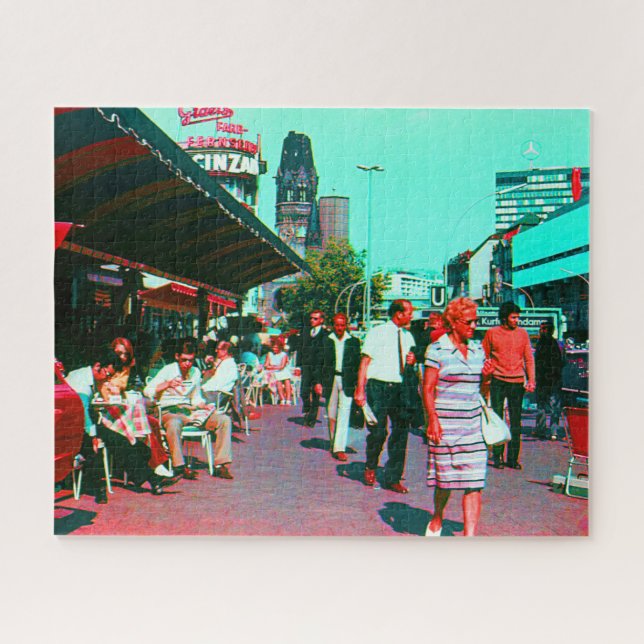 Vintages Deutschland Berlin Kurfürstendamm Puzzle (Horizontal)