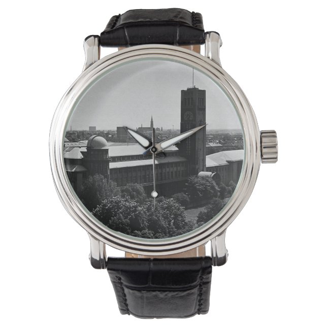 Vintages Deutschland München Deutsches Museum Armbanduhr (Vorderseite)