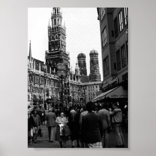 Vintages Deutschland München Frauenkirche Frauenpl Poster