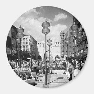 Vintages Deutschland München Towngate Karistor Magnet