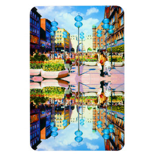 Vintages Deutschland München Towngate Karistor Magnet