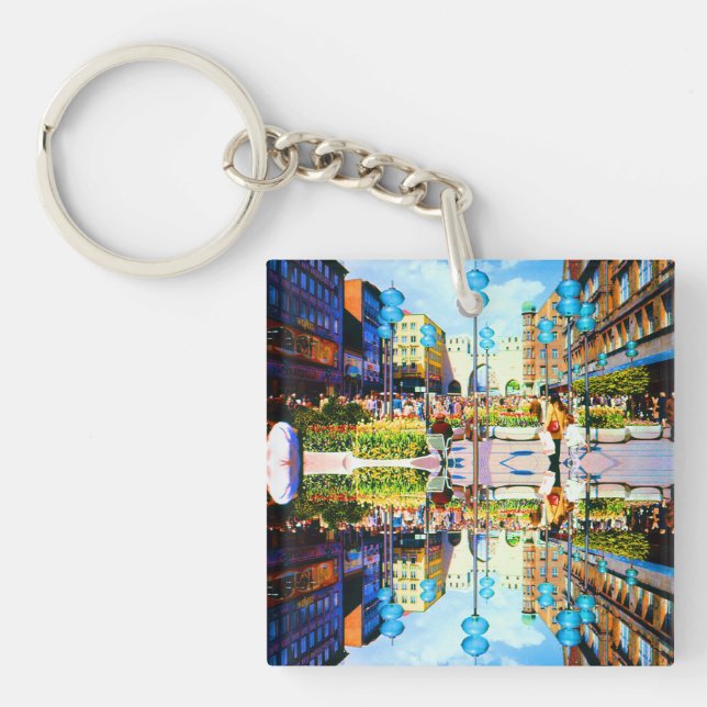 Vintages Deutschland München Towngate Karistor Schlüsselanhänger (Vorderseite)