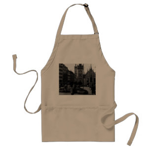 Vintages Deutschland Münchner Kirche Marienplatz Schürze