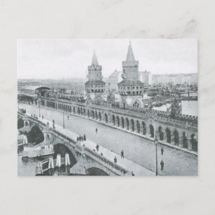 Vintages Deutschland, Oberbaumbrucke Postkarte