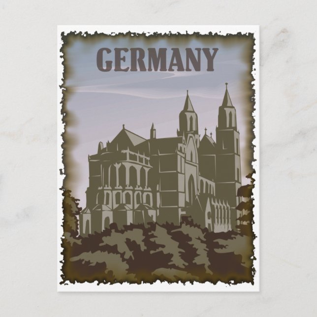 Vintages Deutschland Postkarte (Vorderseite)