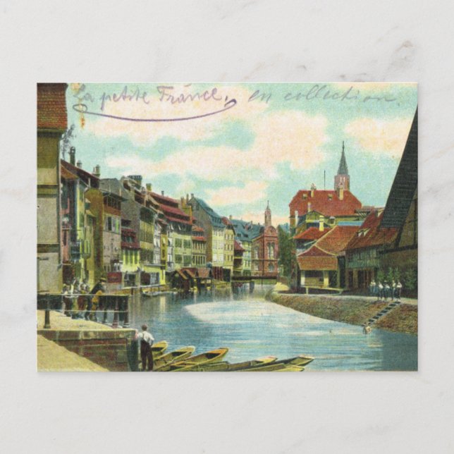 Vintages Deutschland, Strassburg, Litauen Frankrei Postkarte (Vorderseite)