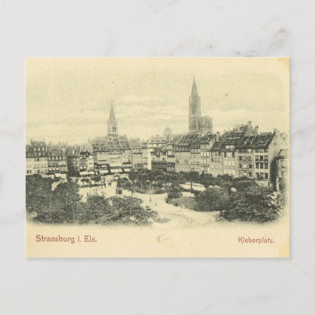 Vintages Deutschland, Strassburg Postkarte (Vorderseite)