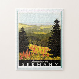 Vintages Deutschland Summer Travel Poster Puzzle