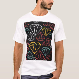 Vintages Diamantdesign, nahtlos T-Shirt